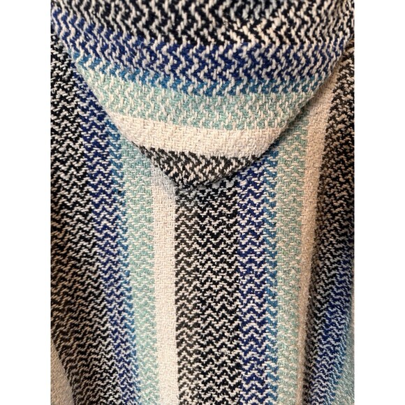 Ron Jon Surf Shop Baja Hoodie Poncho Pullover Blanket Knitted Mexico Size M - Picture 4 of 7